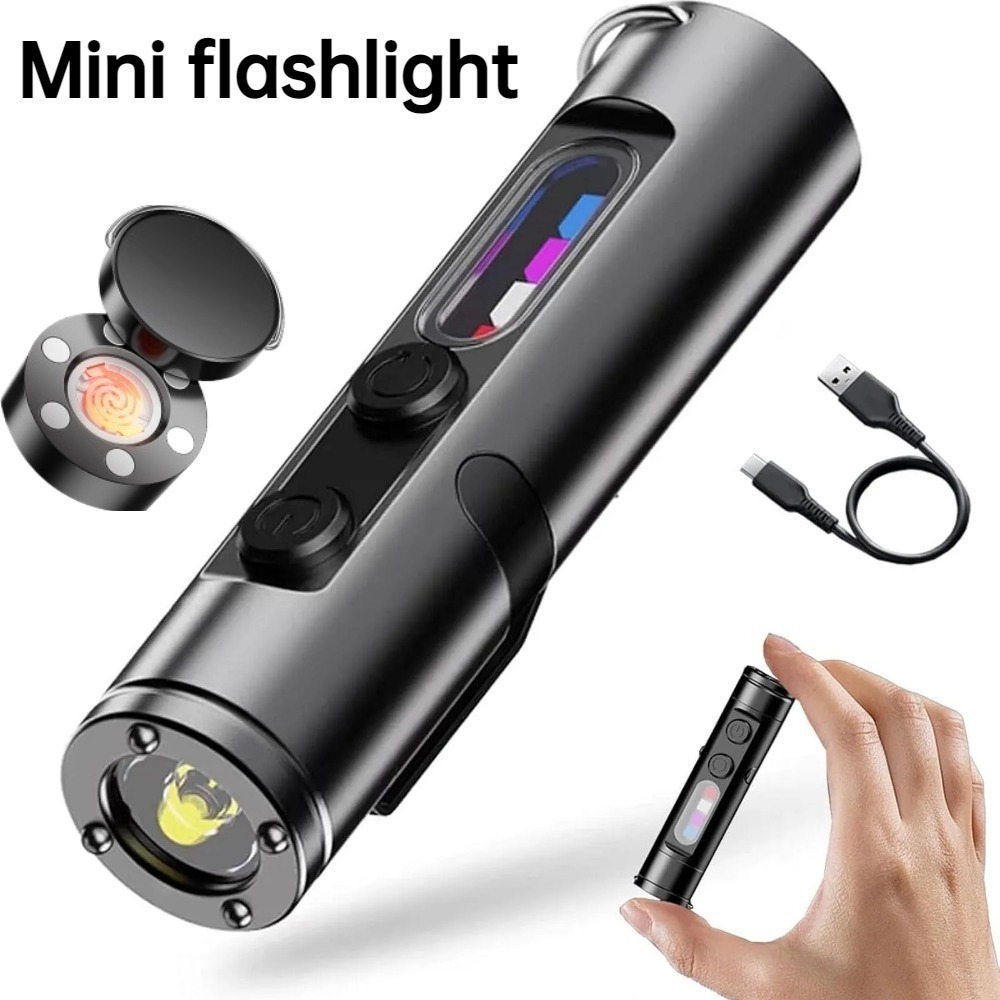 Diy Lamp Electronics - Mini lampe torche d'extérieur rechargeable USB-C