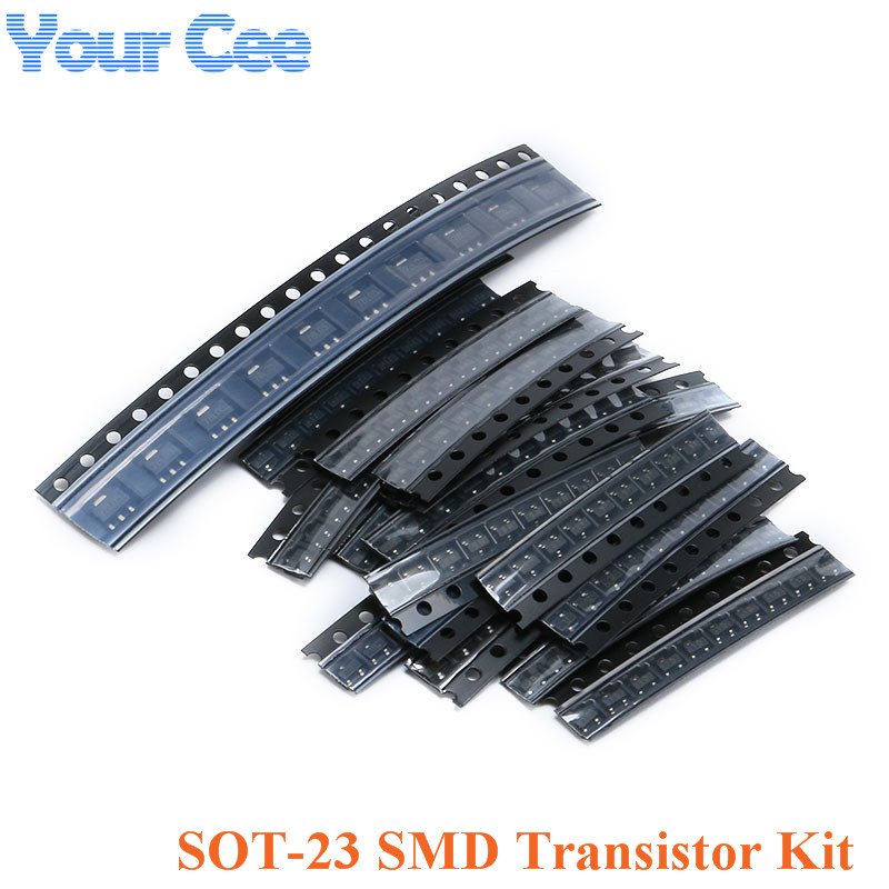 Mosfet Transistor Set - Kit de transistors SOT-23 SMD, 5