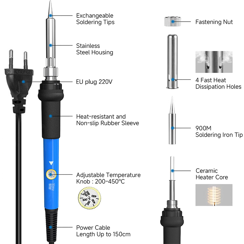 Kit de fer à souder électrique - Diy Electronics Soldering Kit avis et prix