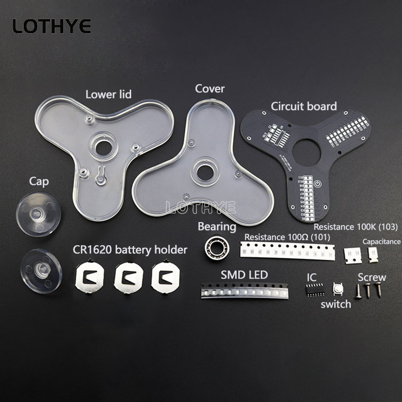 LED Fidget Spinner fabrication - Diy Electronics Soldering Kit avis et prix